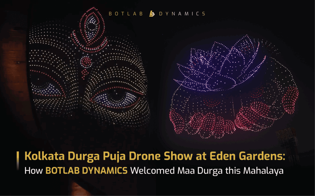 Durga Puja Drone Show by BotLab Dynamics Steals the Spotlight at Kolkata's Grand Mahalaya Celebrations